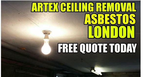 asbestos artex ceiling removal in London asbestos artex texture coating removal 02080880271